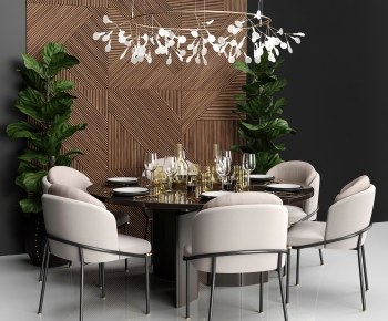 Modern Dining Table And Chairs-ID:367356063