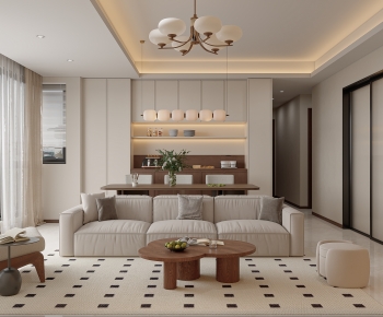 Modern A Living Room-ID:986198904