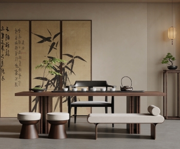 New Chinese Style Tea Tables And Chairs-ID:259548907