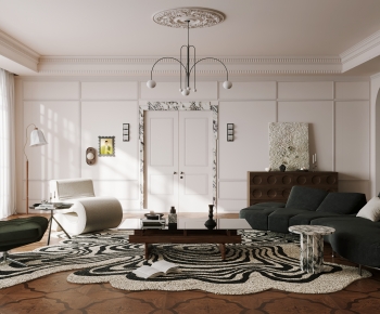 French Style A Living Room-ID:617326972