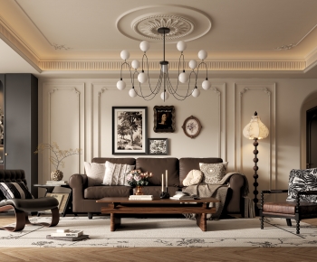 French Style A Living Room-ID:308979997