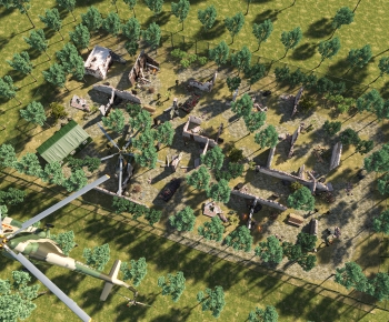 Modern Architectural Bird's-eye View Planning-ID:409451017