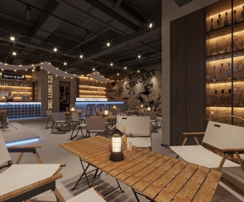 Modern Barbecue Restaurant-ID:258938073