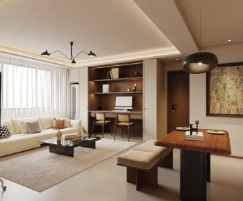 Modern A Living Room-ID:338567978