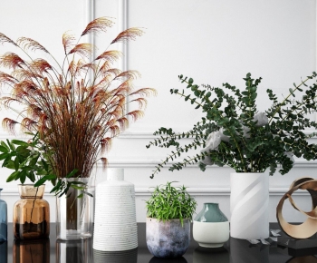 Modern Potted Green Plant-ID:866364009