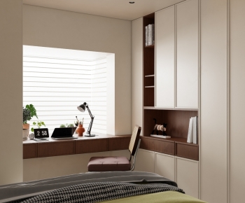 Modern Computer Desk And Chair-ID:753579131