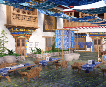 New Chinese Style Courtyard/landscape-ID:104842905