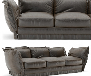 Retro Style Three-seat Sofa-ID:451181897