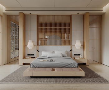 Japanese Style Bedroom-ID:814488891