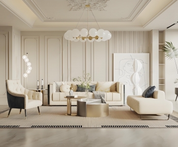 French Style A Living Room-ID:676021109