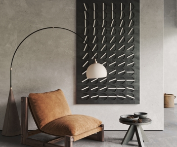 Wabi-sabi Style Lounge Chair-ID:524665123