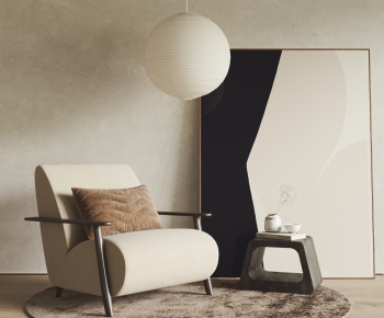 Wabi-sabi Style Single Sofa-ID:757234105