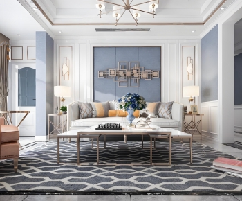 Modern A Living Room-ID:451864005