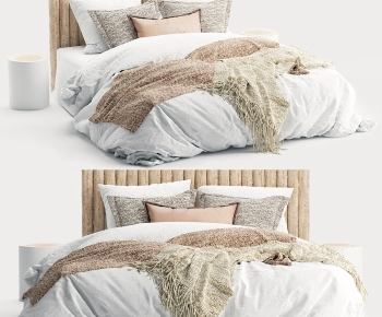 Nordic Style Double Bed-ID:986680039
