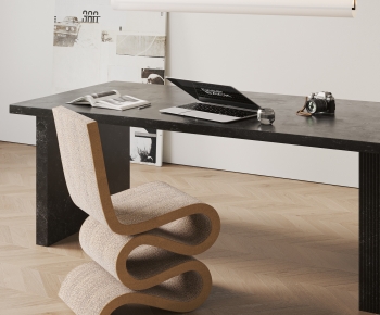 Modern Computer Desk And Chair-ID:641247995