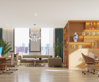 New Chinese Style Manager's Office-ID:213300949