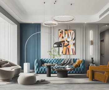 Simple European Style A Living Room-ID:184545047