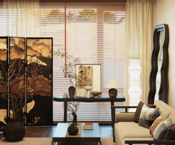 New Chinese Style Sofa Combination-ID:586157083