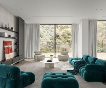 Modern A Living Room-ID:683393001