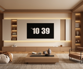 New Chinese Style A Living Room-ID:735975035