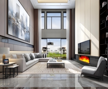 Modern A Living Room-ID:584513904