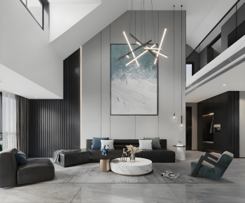 Modern A Living Room-ID:434642084