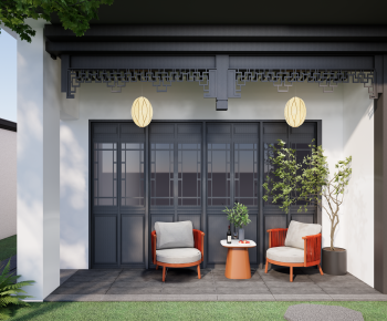 New Chinese Style Leisure Table And Chair-ID:208061933