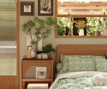 Modern Double Bed-ID:221641115