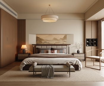 New Chinese Style Bedroom-ID:919018037