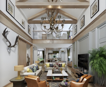American Style A Living Room-ID:416857006