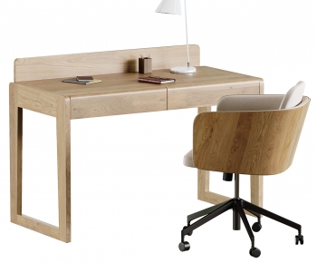 Modern Computer Desk And Chair-ID:377585892