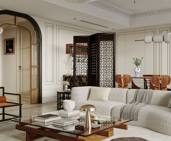 French Style A Living Room-ID:458796984