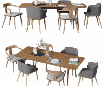 Nordic Style Dining Table And Chairs-ID:435981996