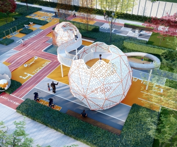 Modern Park Landscape-ID:638371946