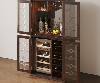 Simple European Style Wine Cabinet-ID:450229886