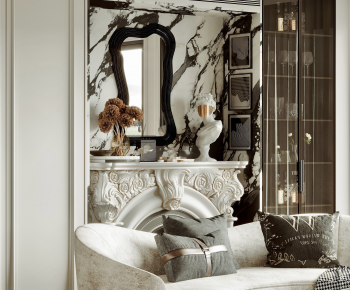 French Style A Living Room-ID:233418941