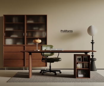 Modern Computer Desk And Chair-ID:888710026