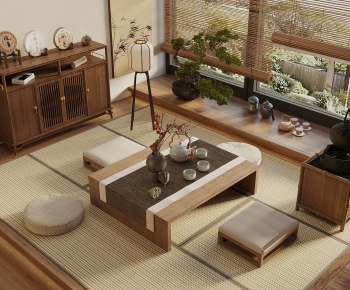 New Chinese Style Tea Tables And Chairs-ID:988588091