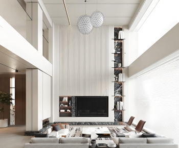 Modern A Living Room-ID:466612108