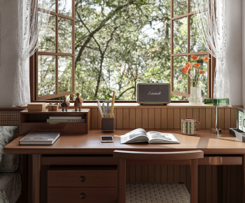 Modern Computer Desk And Chair-ID:161221037