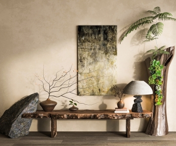 Wabi-sabi Style Console-ID:572666881