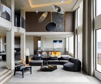Modern A Living Room-ID:686122899