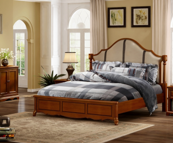American Style Double Bed-ID:690200343