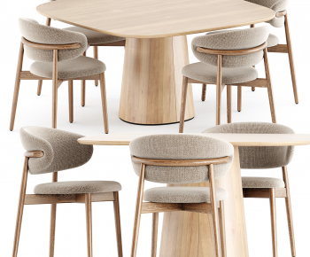 Nordic Style Dining Table And Chairs-ID:427119976