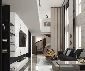 Modern A Living Room-ID:146883961