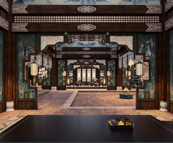 Chinese Style A Living Room-ID:616972929