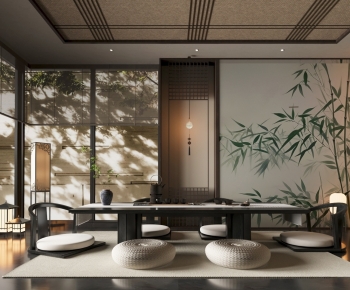 New Chinese Style Tea House-ID:698302981