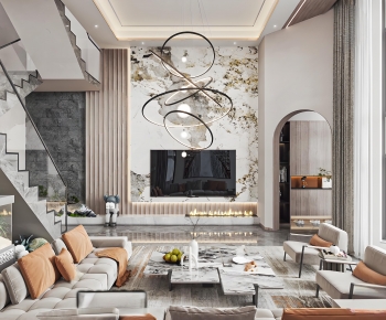 Modern A Living Room-ID:793756966