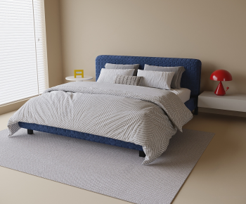 Modern Double Bed-ID:548773051