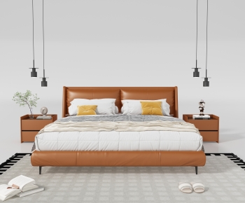 Modern Double Bed-ID:781719724